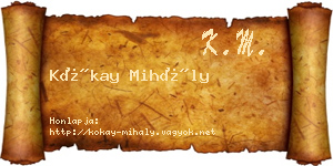 Kókay Mihály névjegykártya